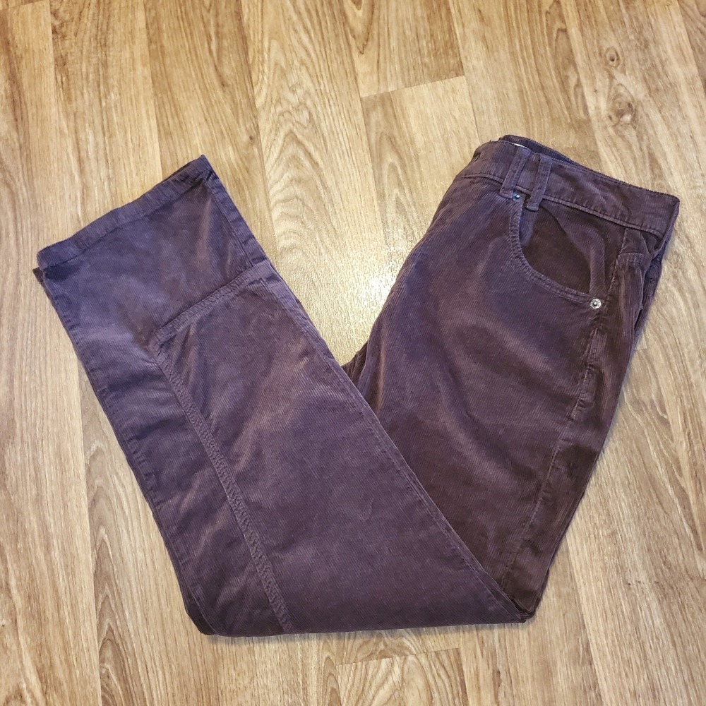 We The Free Corduroy Pants Women 30 Brown Risk Taker High Rise Straight